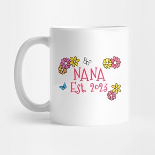 Nana Est 2023 Mother's Day Mothering Sunday Mug